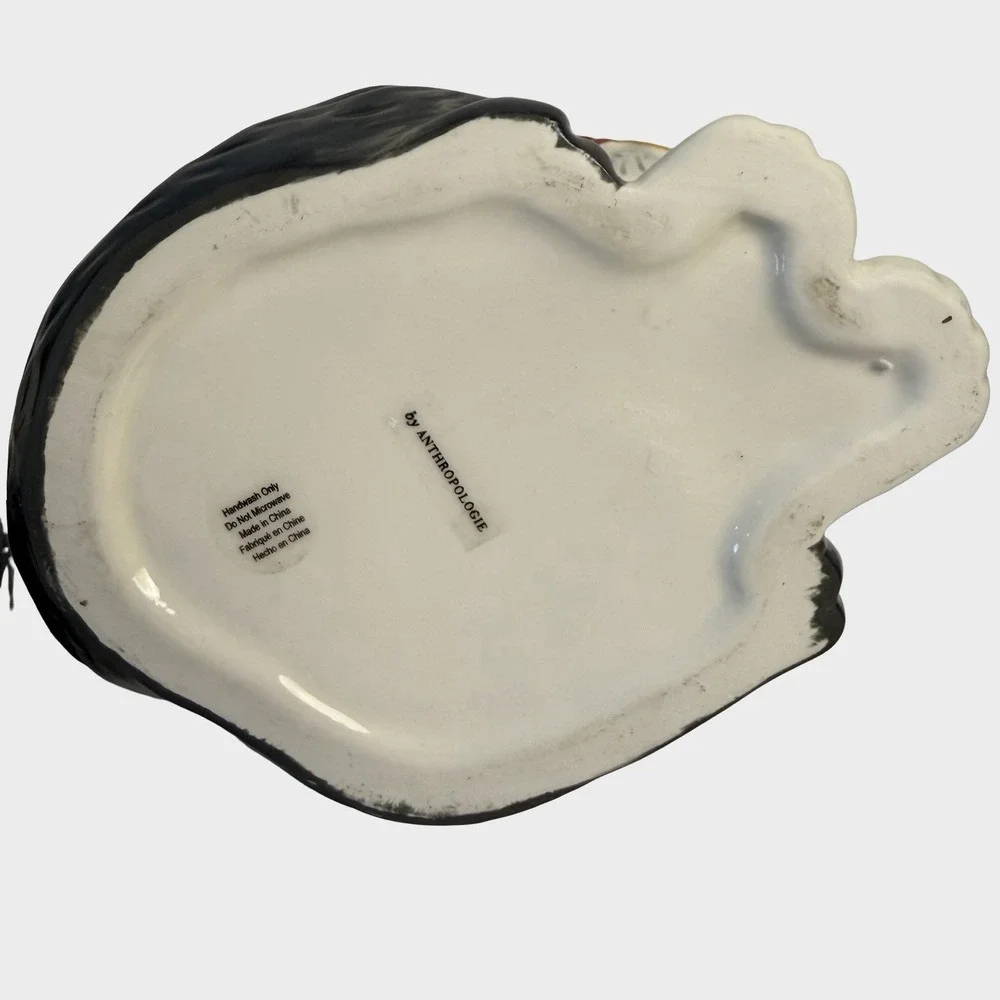 Anthropologie Peluche Cat Cookie Jar Ceramic Stoneware